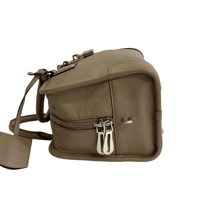 Loewe Amazona 28 Anagram Logo Embossed Leather Handbag/Mini Boston Bag Beige 37953