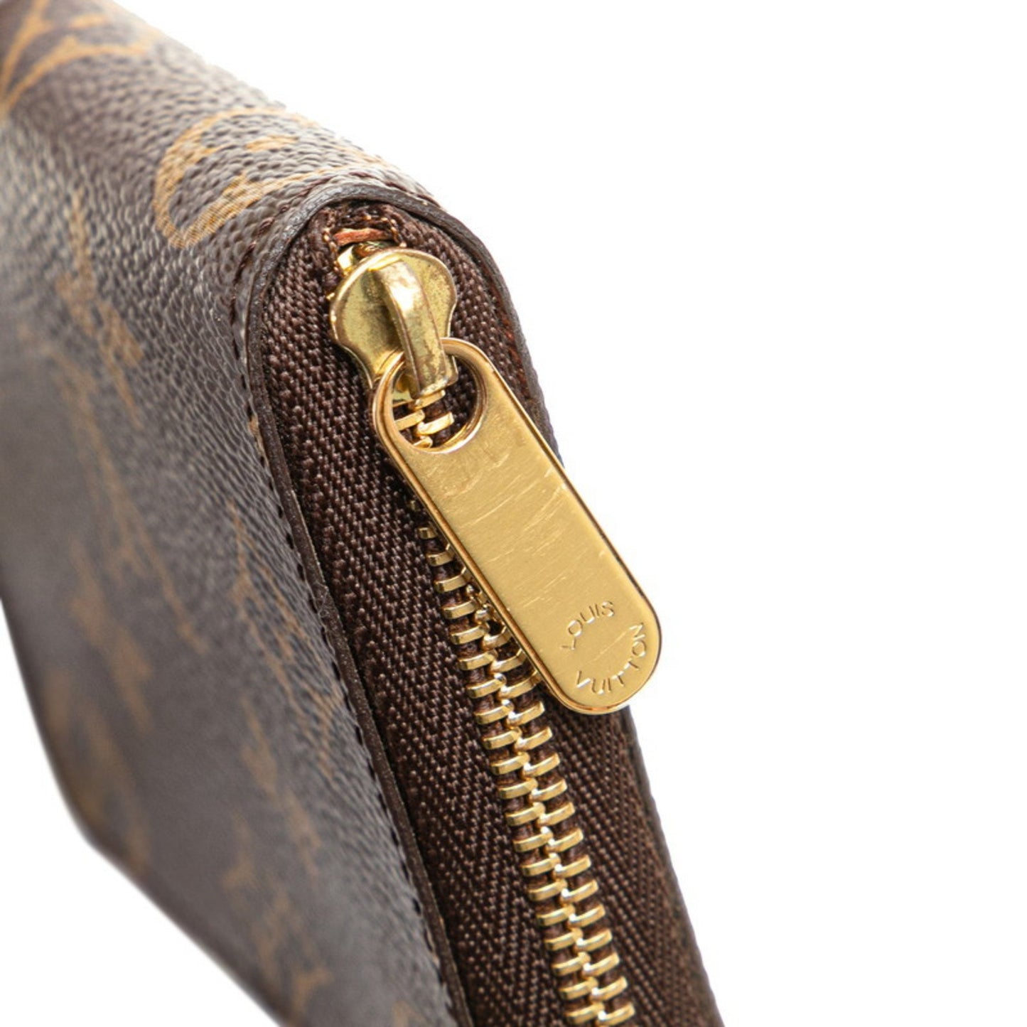 Louis Vuitton Monogram Zippy Coin Purse Case M60067 Brown Pvc Leather
