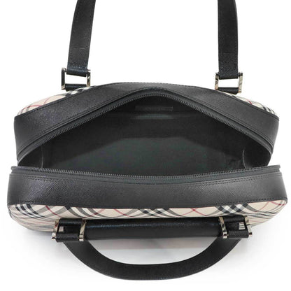 Burberry Nova Check Handbag In Canvas And Leather