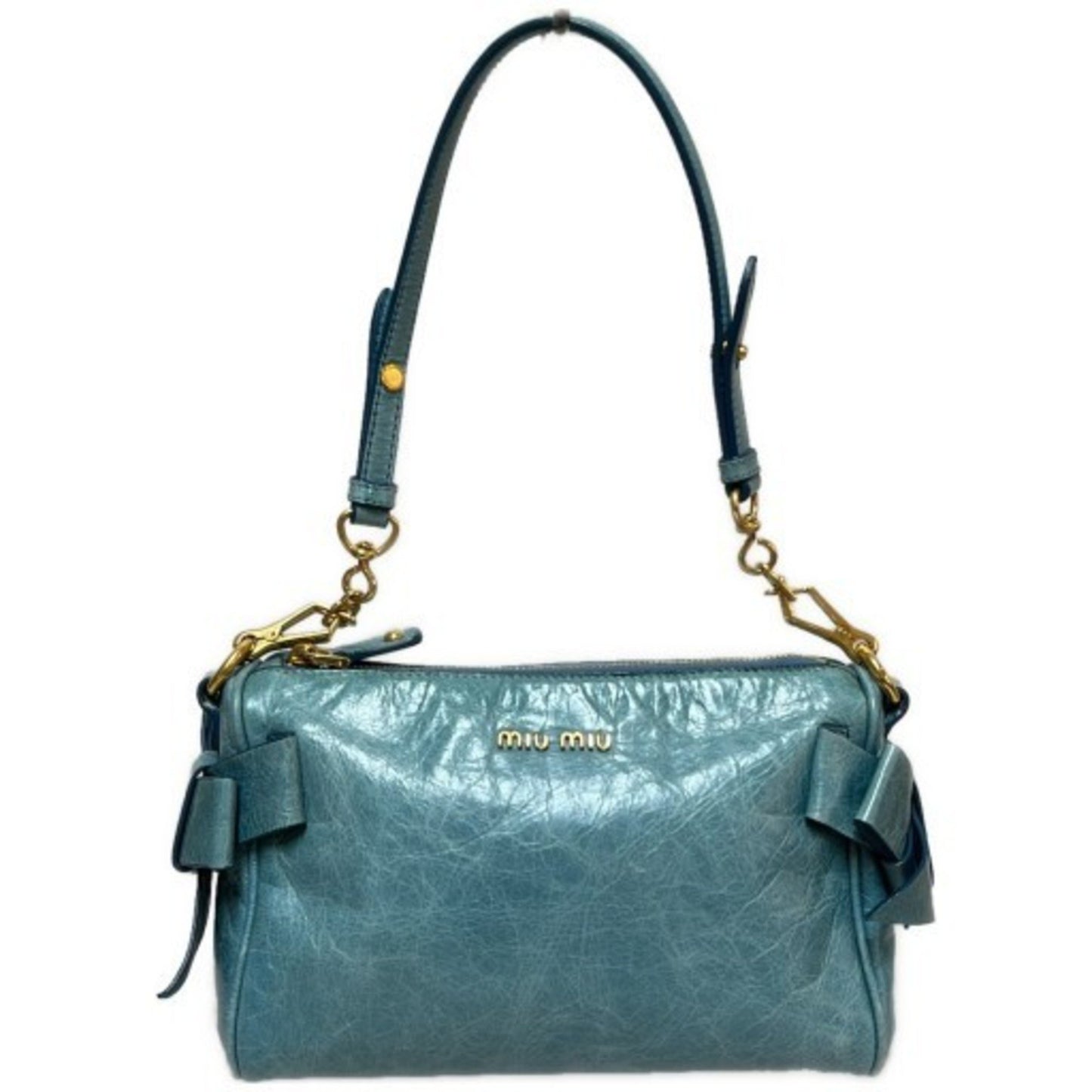 Miu Miu Miu Shoulder Bag With Pouch And Ribbon