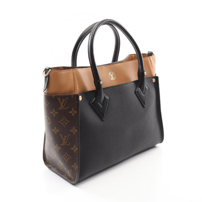 Louis Vuitton On My Side Mm Handbag Leather Coated Canvas Monogram