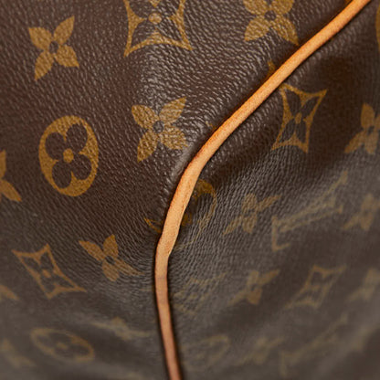 Louis Vuitton Monogram Keepall 60 Boston Bag/Travel Bag M41422 Brown Leather