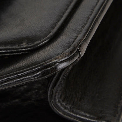 Chanel Coco Mark Clutch Bag Black Lambskin