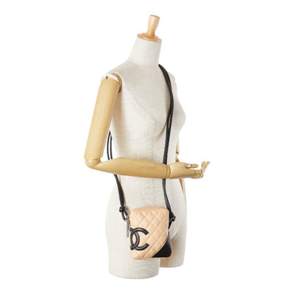 Chanel Cambon Line Coco Mark Shoulder Bag In Beige