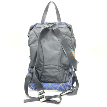 Prada Quilted Multi Backpack Bag Backpack Multicolore Silverhardware