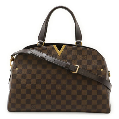 Louis Vuitton Damier Kensington Bowling Handbag/Shoulder Bag N41505