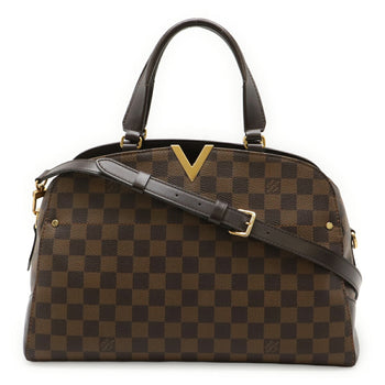 Louis Vuitton Damier Kensington Bowling Handbag/Shoulder Bag N41505
