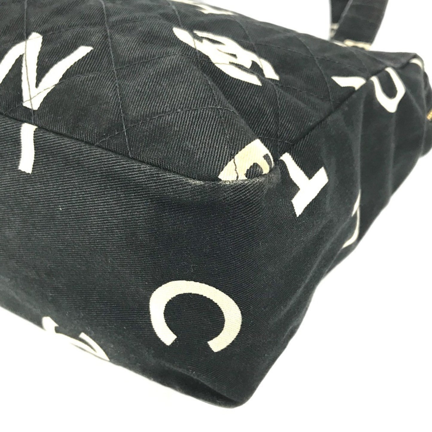 Chanel Chanel Logo All-Over Print Tote Bag