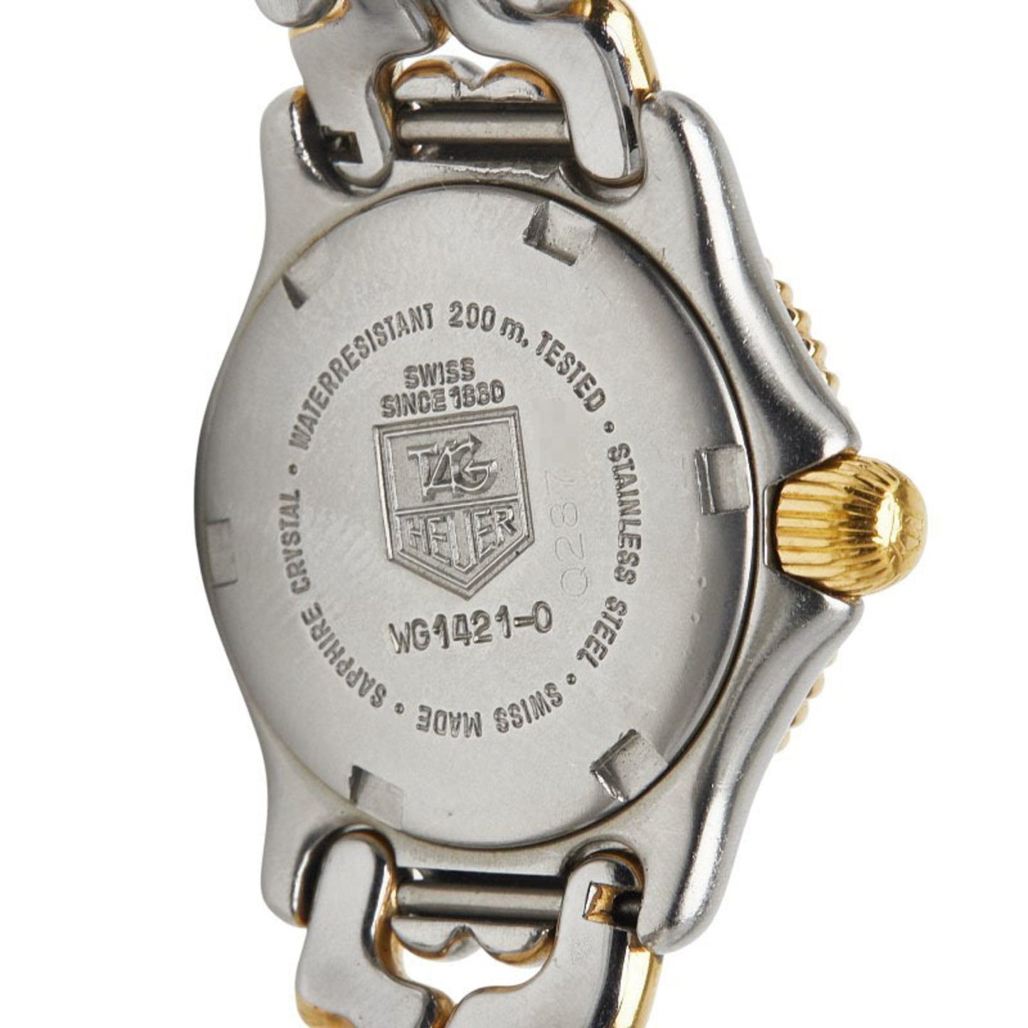 Tag Heuer Cell Watch Wg1421-0 Quartz Beige Dial Stainless Steel Plated