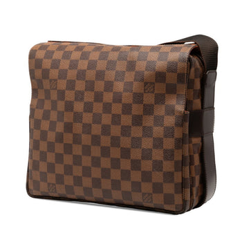 Louis Vuitton Damier Naviglio Shoulder Bag N45255 Brown Leather