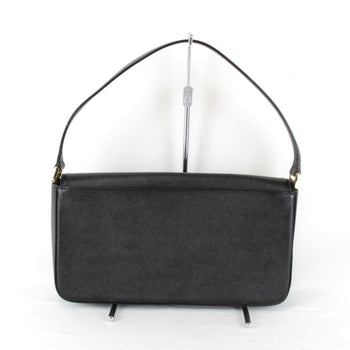 Burberry Shoulder Bag Leather Black