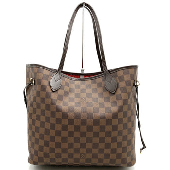 Louis Vuitton 2403085 Neverfull Mm Tote Bag Brown Damier Canvas
