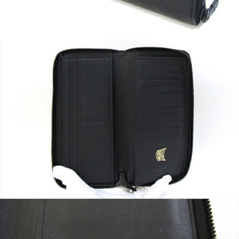 Louis Vuitton Round Long Wallet Monogram Shadow Zippy Vertical M62902 Noir Zip Black