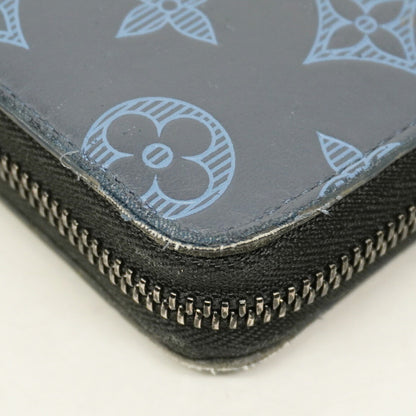 Louis Vuitton Monogram Shadow Zippy Wallet Vertical M80423 Navy