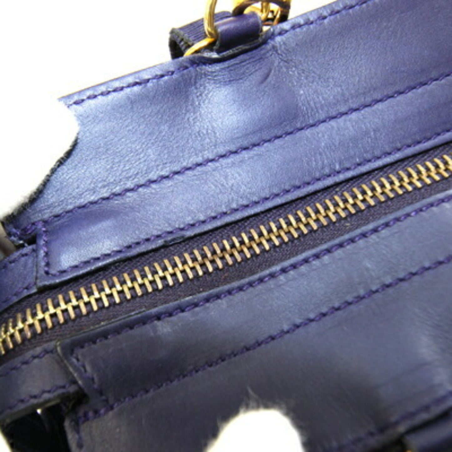 Salvatore Ferragamo Vara 21 5251 Handbag In Navy Blue Canvas