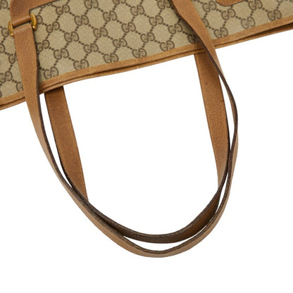 Gucci Gg Supreme Tote Bag 3902061 Brown Leather