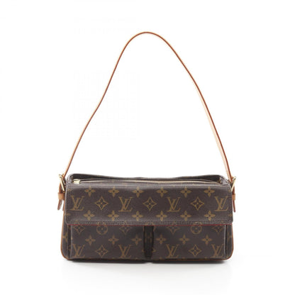 Louis Vuitton Vivacite Mm Shoulder Bag Coated Canvas Leather Monogram