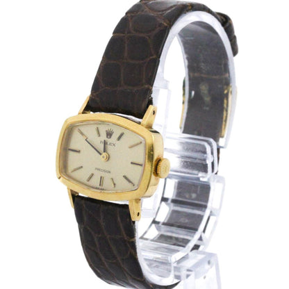 Rolex Cellini 2647 18K Gold Leather Hand-Winding