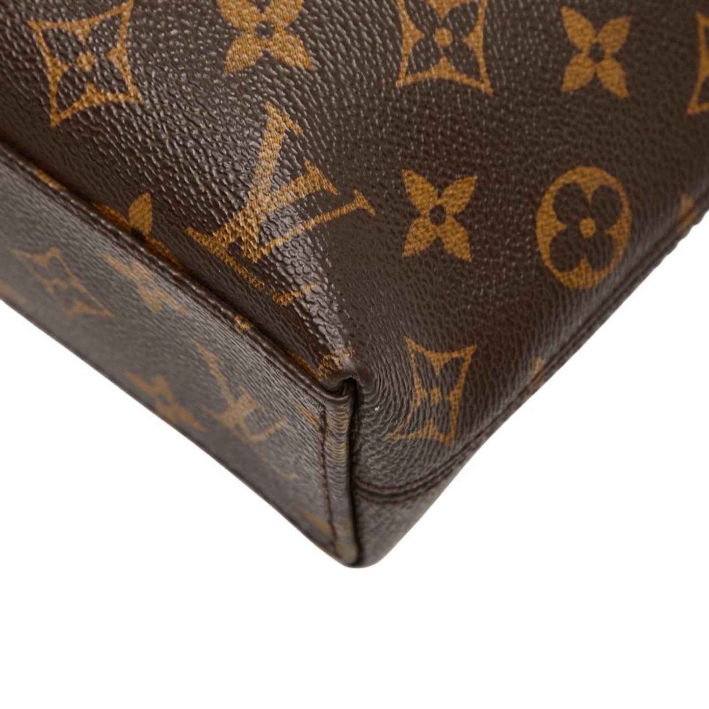 Louis Vuitton Monogram Macassar Porte-Document Jour Handbag/Business Bag M40868 Brown/Black Leather