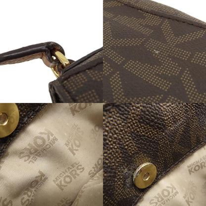 Michael Kors Mk Signature Shoulder Bag Leather/Coated Canvas