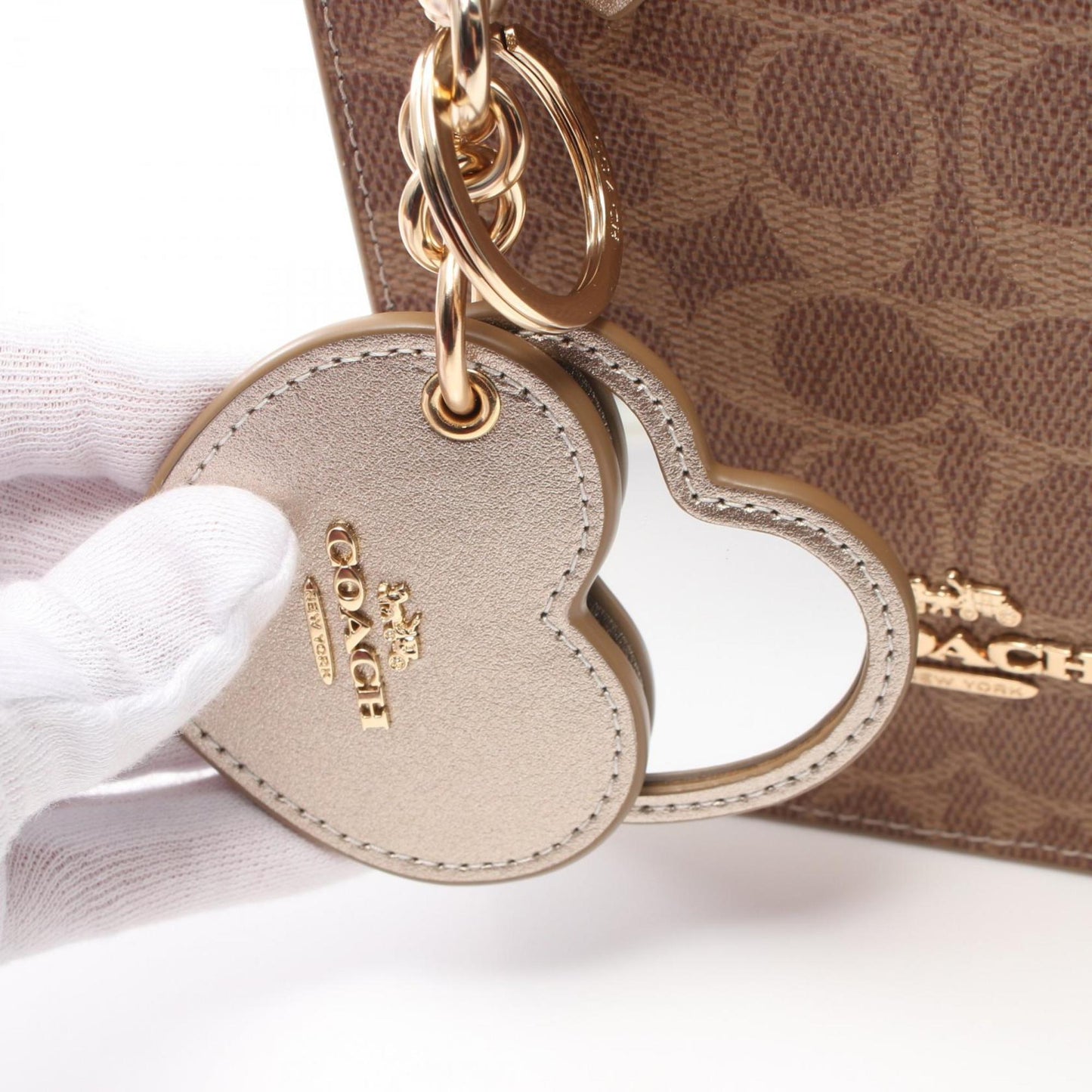 Coach Coach Signature Handbag Bag Coated Canvas Leather