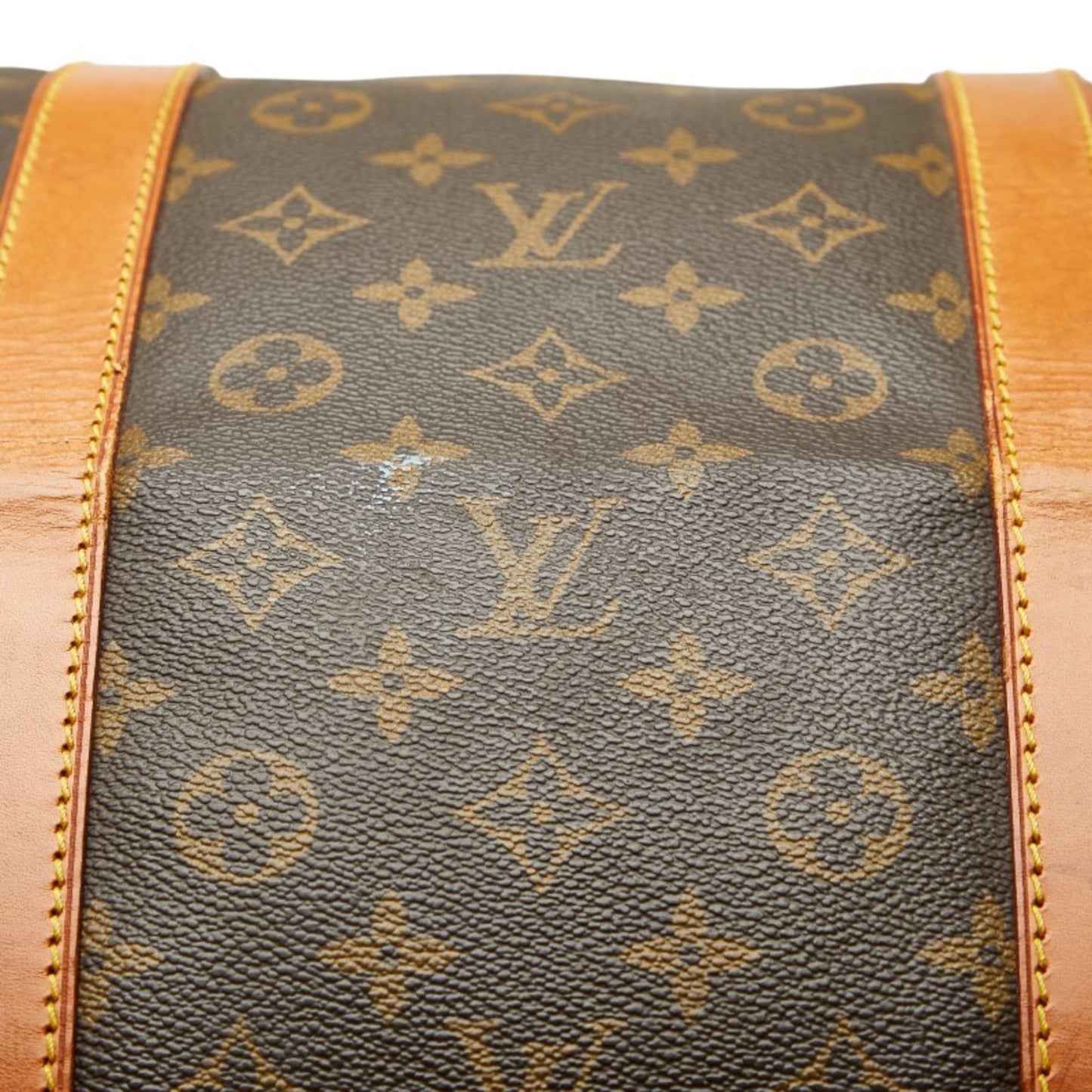 Louis Vuitton Monogram Keepall 60 Boston Bag/Travel Bag M41422 Brown Leather