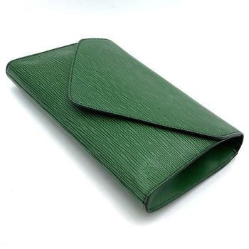 Louis Vuitton Art Deco M52644 Clutch Bag/Second Bag In Green Epi Leather