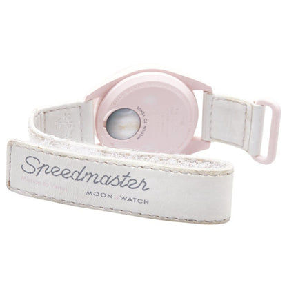 Omega X Swatch Moonswatch Mission To Venus Watch So33P100 Quartz White Dial Ceramic Nylon