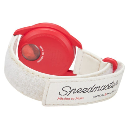 Omega X Swatch Moonswatch Mission To Mars Watch So33R100 Quartz White Dial Ceramic Nylon