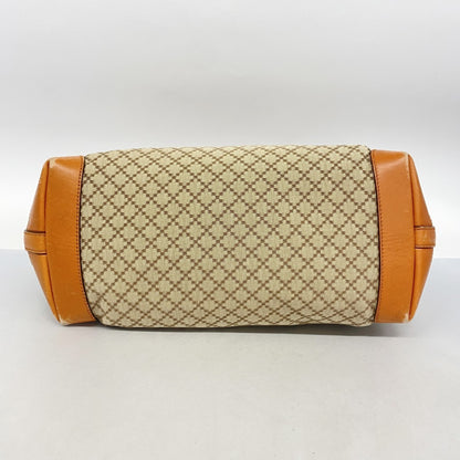 Gucci Diamante Tote Bag 247209 Canvas Beige Orange Champagne