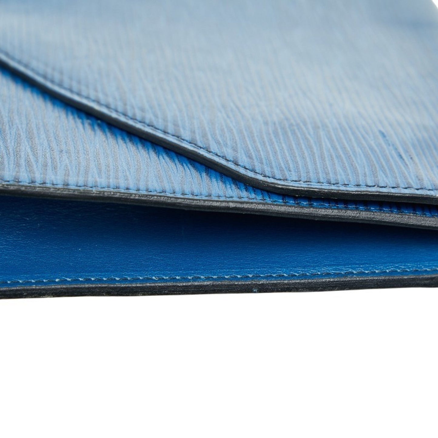 Louis Vuitton Epi Art Deco Clutch Bag M52635 Toledo Blue Leather