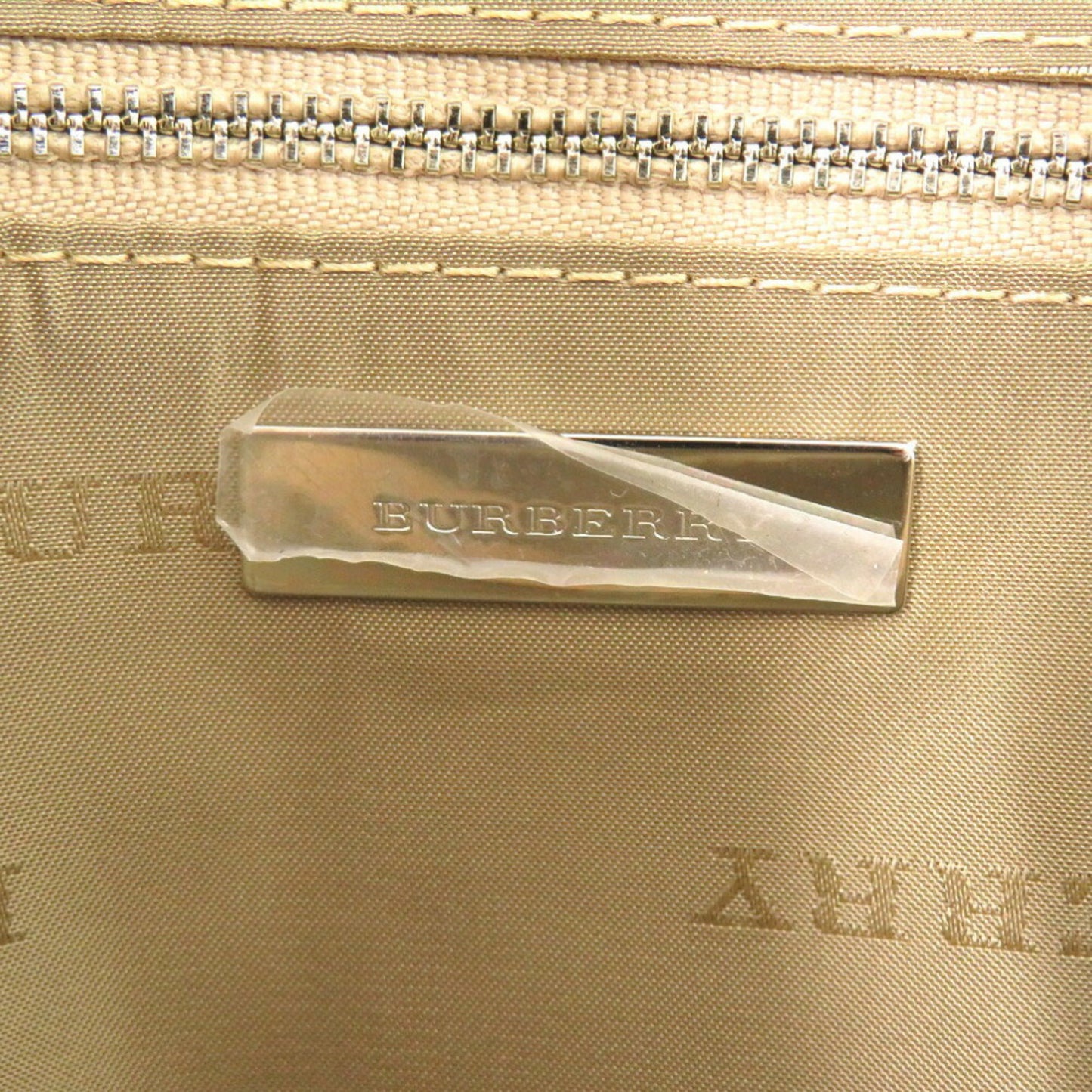 Burberry Handbag Canvas Beige 1791Burberry