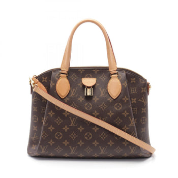 Louis Vuitton Louis Vuitton Rivoli Mm Handbag Coated Canvas Leather Monogram