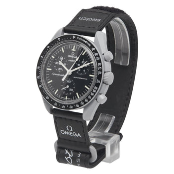 Omega X Swatch Moonswatch Mission To The Moon Watch So33M100 Quartz Movement Black Dial Ceramic