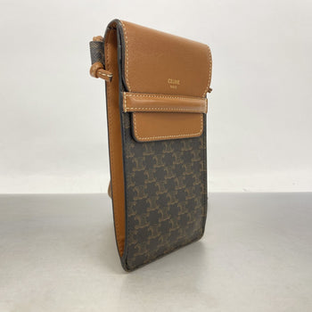 Celine Triomphe Mobile Pouch In Black