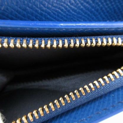 Salvatore Ferragamo Vara Ribbon Leather Blue Bi-Fold Wallet 2123Salvatore