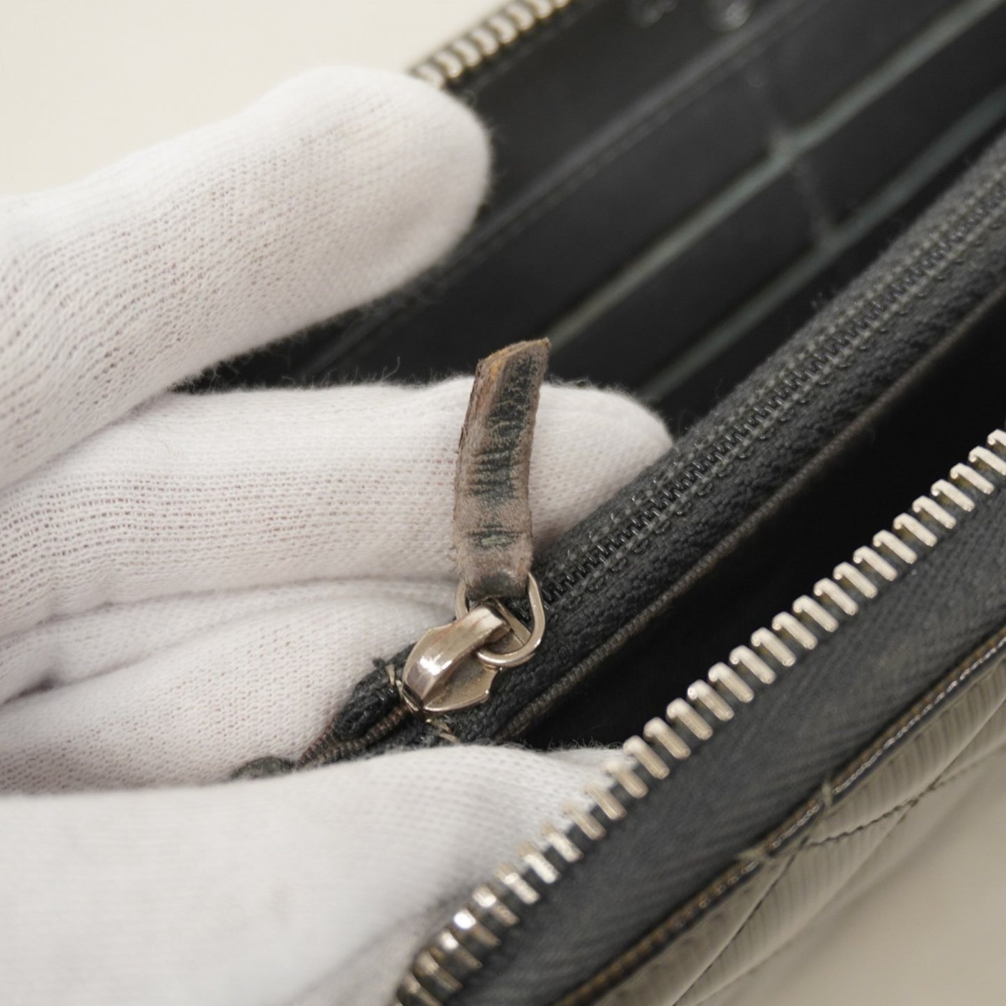 Chanel Matelasse Patent Leather Long Wallet