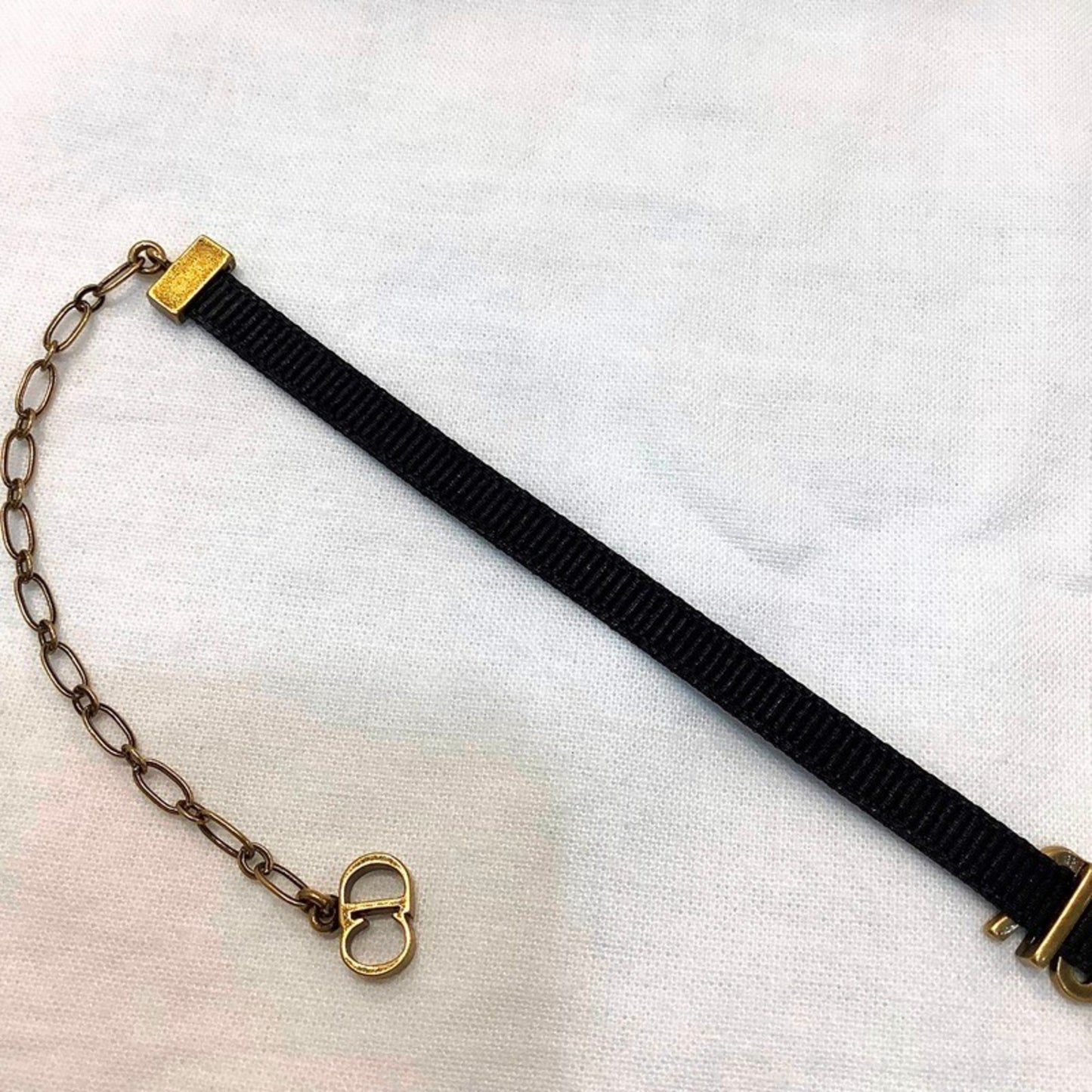 Christian Dior Dior J'Adior Bronze Gold Necklace Choker J'Adore Kb-9944