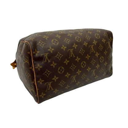 Louis Vuitton Speedy 30 Monogram Leather Handbag/Mini Boston Bag Brown 17446