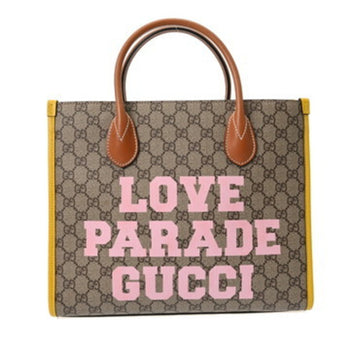 Gucci Gg Supreme 2-Way Tote Bag In Beige/Yellow (680956) -