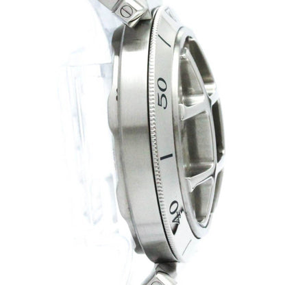 Polished Cartier Pasha 38 Grid Steel Automatic