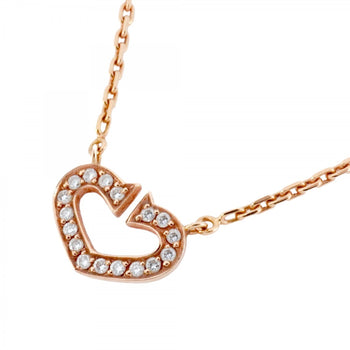 Cartier C Heart Necklace In 18K Pink Gold