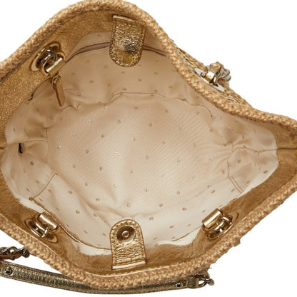 Kate Spade Sequined Chain Handbag In Beige
