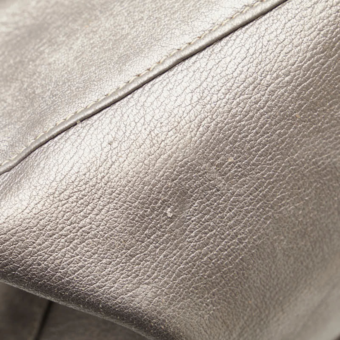 Fendi One-Shoulder Bag Gray Leather