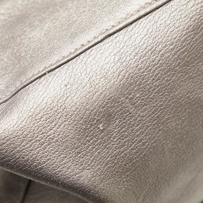 Fendi One-Shoulder Bag Gray Leather