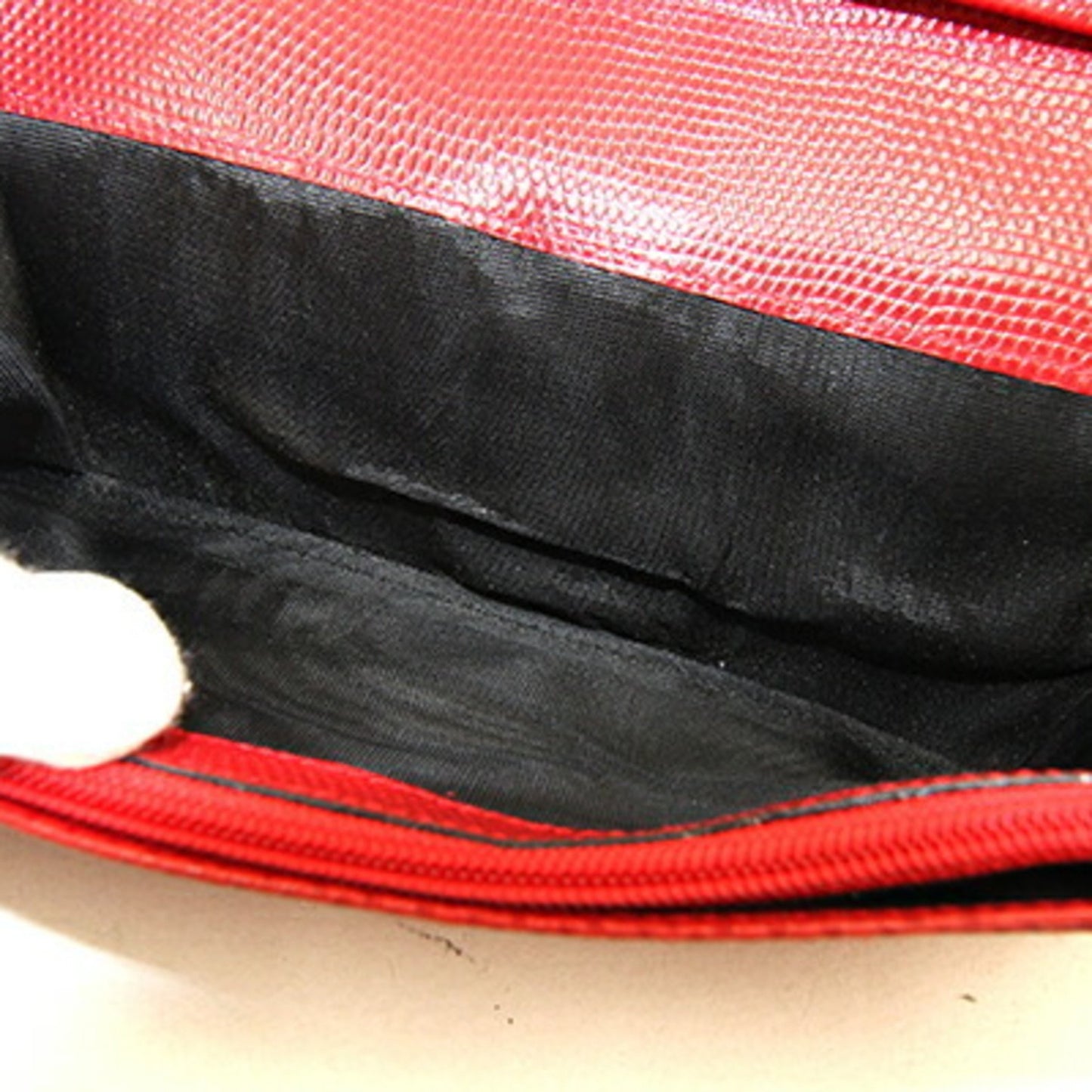 Salvatore Ferragamo Vara 22 3059 Bi-Fold Long Wallet Red Leather Ribbon