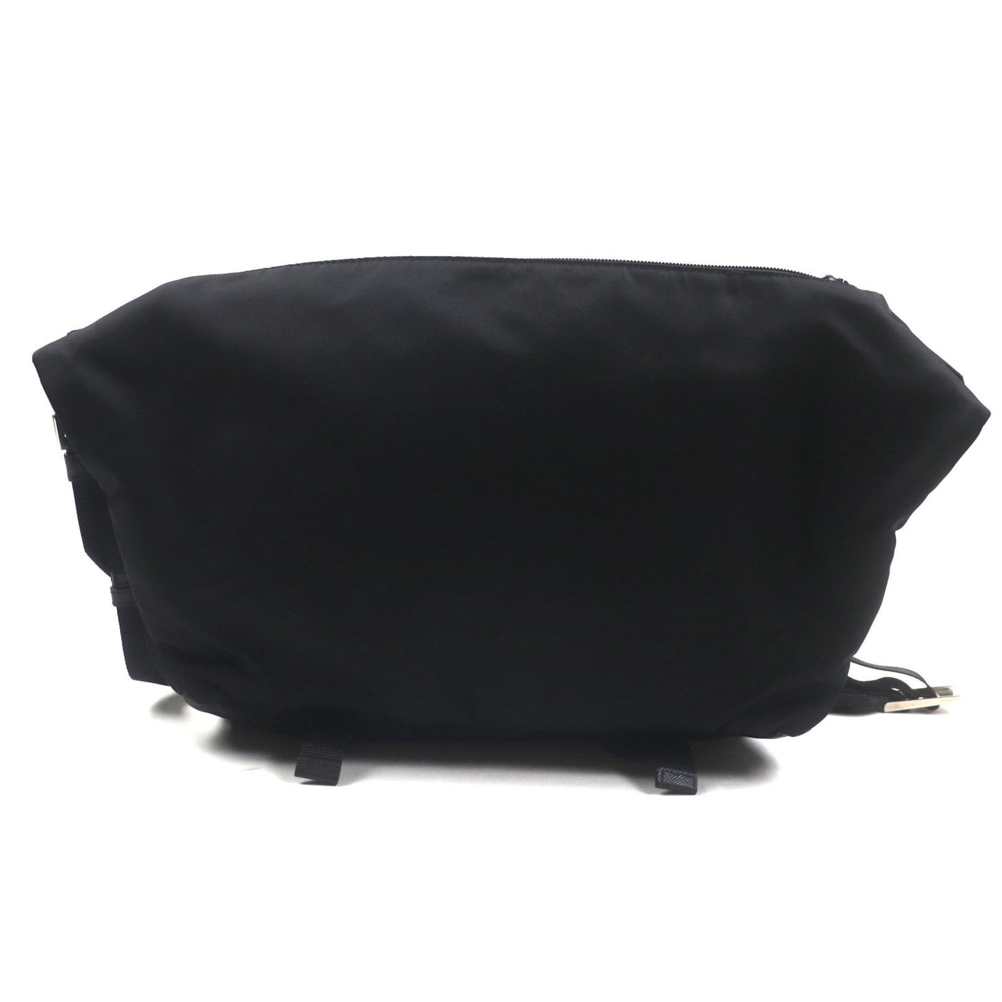 Prada Montagna Tessuto Saffiano Leather Shoulder Bag (2Vh021) With Triangle Logo And Plate