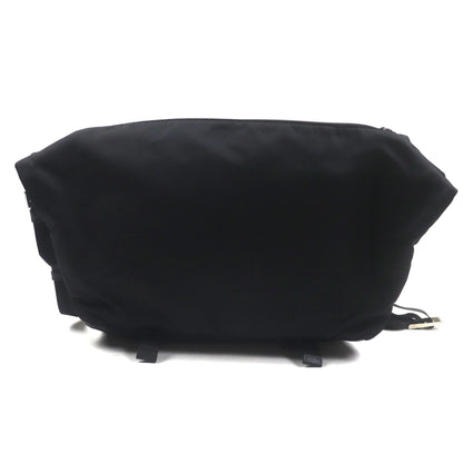 Prada Montagna Tessuto Saffiano Leather Shoulder Bag (2Vh021) With Triangle Logo And Plate