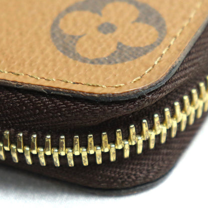 Louis Vuitton Louis Vuitton Portefeuille Clemence Long Wallet Round Monogram Reverse Brown M82336