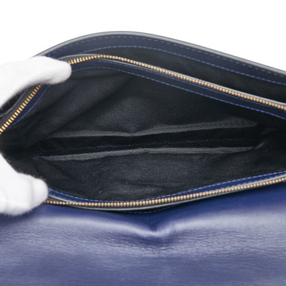 Marc Jacobs Shoulder Bag Navy Purple Leather